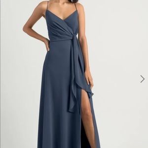 Jenny Yoo bridesmaids evening blue dress size 2
